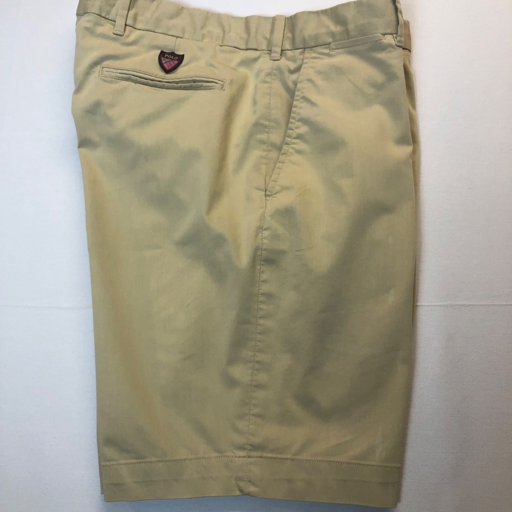 Polo Golf Ralph Lauren Shorts Men's 33 Beige Cotton Twill Stretch Classic Fit